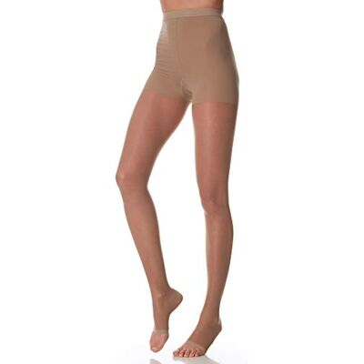 SCUDOTEX Panty 140 Denier Open Punta Abierta Color Nature Talla 5-1 unidad SCUDOTEX Panty 140 Denier Open Punta Abierta Color Nature Talla 5-1 unidad