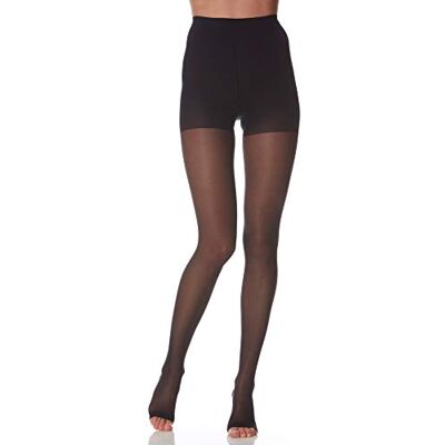 SCUDOTEX Panty 140 Denier Open Punta Abierta Color Nero Talla 5-1 unidad SCUDOTEX Panty 140 Denier Open Punta Abierta Color Nero Talla 5-1 unidad
