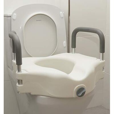 OrtoPrime Elevador WC Adulto con Reposabrazos Acolchados Elevadores WC Altura 12 cm Alza para wc Inodoro Baño Adaptado Alzador WC Adulto con Sujeción de Seguridad Elevador WC Ortopédico OrtoPrime Elevador WC Adulto con Reposabrazos Acolchados Elevadores WC Altura 12 cm Alza para wc Inodoro Baño Adaptado Alzador WC Adulto con Sujeción de Seguridad Elevador WC Ortopédico