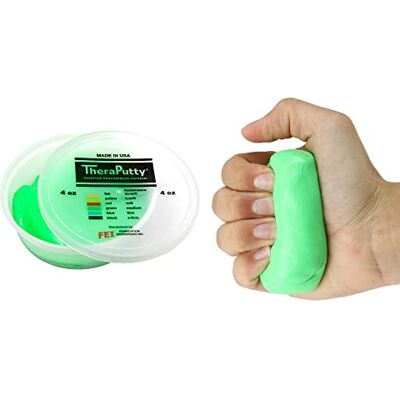 Cando TheraPutty anti bacteriano Pasta modelar 113 g Verde (moderada) Cando TheraPutty anti bacteriano Pasta modelar 113 g Verde (moderada)