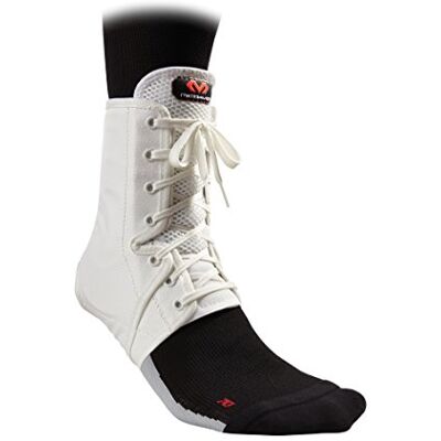 McDavid A101R Estabilizador de Tobillo con Insertos Laterales, Unisex Adulto, Blanco, M McDavid A101R Estabilizador de Tobillo con Insertos Laterales, Unisex Adulto, Blanco, M