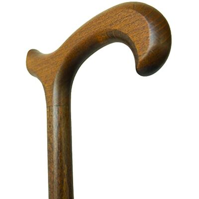 Queralto Bastón marrón con empuñadura tipo Derby en madera de haya Queralto Bastón marrón con empuñadura tipo Derby en madera de haya