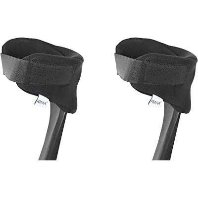 KMINA Funda Muletas Codo con velcro (x2 uds), Almohadillas Acolchadas de Neopreno, Patentado Fabricado en España KMINA Funda Muletas Codo con velcro (x2 uds), Almohadillas Acolchadas de Neopreno, Patentado Fabricado en España