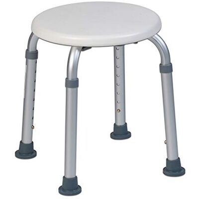Teqler ® Silla de Ducha Estable y Regulable en Altura. Patas Antideslizantes Teqler ® Silla de Ducha Estable y Regulable en Altura. Patas Antideslizantes