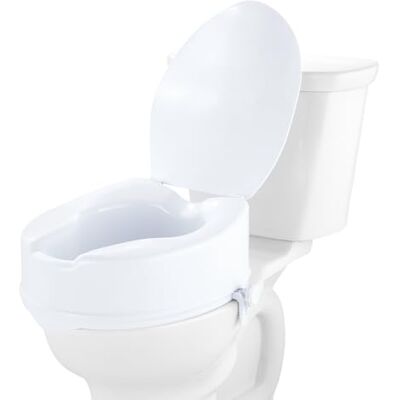 VEVOR Asiento Elevado para Inodoro 150mm Carga de 136KG, Elevador Universal para Asiento de Inodoro, Bloqueo de Varilla Roscada, para Ancianos, Discapacitados, Pacientes, Embarazadas, Médicos VEVOR Asiento Elevado para Inodoro 150mm Carga de 136KG, Elevador Universal para Asiento de Inodoro, Bloqueo de Varilla Roscada, para Ancianos, Discapacitados, Pacientes, Embarazadas, Médicos