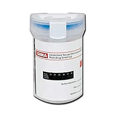 GIMA Cup Test droghe, 7 parametri y adulteranti, Paquete de 25 GIMA Cup Test droghe, 7 parametri y adulteranti, Paquete de 25