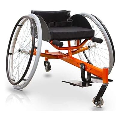 QUIRUMED Silla de ruedas tenis, Silla de ruedas deportiva, Aluminio, Ergonómica, cojín acolchado, Ruedas extraíbles, Cinturón de posicionamiento QUIRUMED Silla de ruedas tenis, Silla de ruedas deportiva, Aluminio, Ergonómica, cojín acolchado, Ruedas extraíbles, Cinturón de posicionamiento