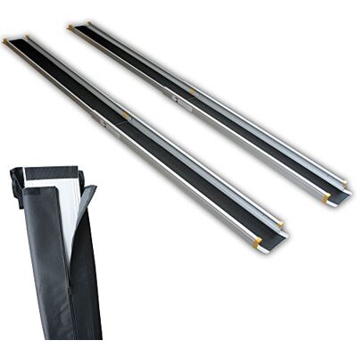 JWS aluminio Rampa Rampa telescópica (274 cm, JWS aluminio Rampa Rampa telescópica (274 cm,