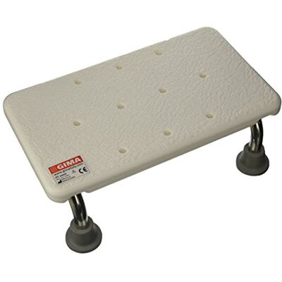 GIMA Escalón para bañera con estructura de acero y plataforma de plástico, gradino GIMA Escalón para bañera con estructura de acero y plataforma de plástico, gradino
