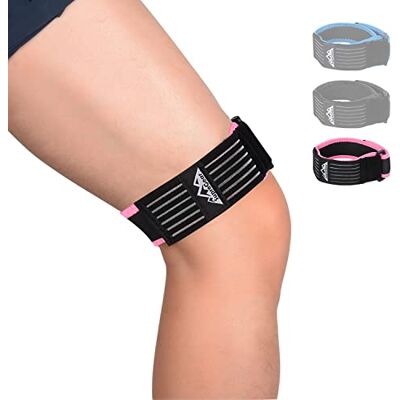 supregear Rodilla Protector Cinta para Tendón, Correa de banda IT para Rodilla, Cinta Rotuliana Ajustable, Cómoda y Transpirable para el Síndrome de la Banda Iliotibial (Rosado) supregear Rodilla Protector Cinta para Tendón, Correa de banda IT para Rodilla, Cinta Rotuliana Ajustable, Cómoda y Transpirable para el Síndrome de la Banda Iliotibial (Rosado)