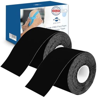 Axion ® Set de 2 Kinesiotape negras. DERMATEST: MUY BUENO Axion ® Set de 2 Kinesiotape negras. DERMATEST: MUY BUENO