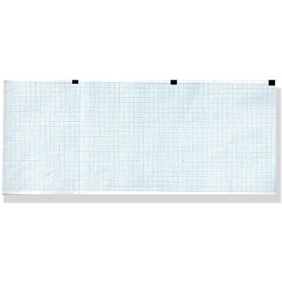 GIMA Paquete de papel térmico ECG, rejilla azul, 120 x 100 mm GIMA Paquete de papel térmico ECG, rejilla azul, 120 x 100 mm