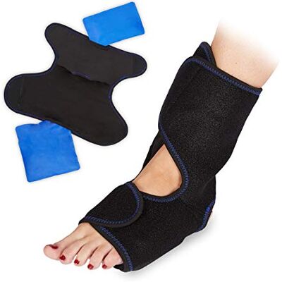 relaxdays Sprunggelenkbandage - Venda de tornozelo - Negro relaxdays Sprunggelenkbandage - Venda de tornozelo - Negro
