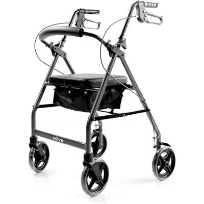 Reliance Medical Muve Andador Con Asiento Para Personas Mayores y Discapacitadas 4 Ruedas Estables, Andador para Exterior e Interior, Frenos de Seguridad, Plegable, Soporte de Movilidad Asistida Reliance Medical Muve Andador Con Asiento Para Personas Mayores y Discapacitadas 4 Ruedas Estables, Andador para Exterior e Interior, Frenos de Seguridad, Plegable, Soporte de Movilidad Asistida