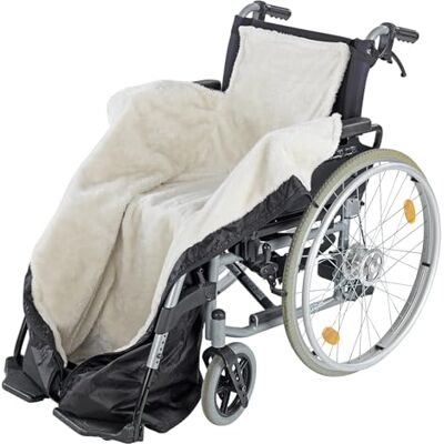 Maximex Bolsa térmica para silla de ruedas, resistente al agua y al viento, protección contra el frío, la humedad y la suciedad, poliéster, 130 cm de largo Maximex Bolsa térmica para silla de ruedas, resistente al agua y al viento, protección contra el frío, la humedad y la suciedad, poliéster, 130 cm de largo