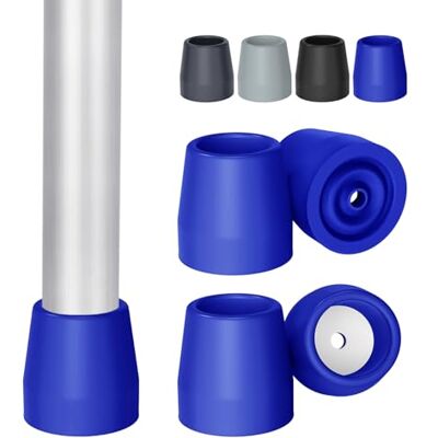 supregear 28 mm Conteras Virolas De Goma Para Andadores Plegables, Marcos Para Caminar, con Arandela Metálica, 4 Piezas, Azul supregear 28 mm Conteras Virolas De Goma Para Andadores Plegables, Marcos Para Caminar, con Arandela Metálica, 4 Piezas, Azul