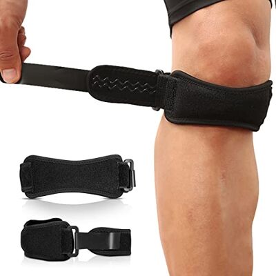 AGPTEK 2 Rodillera Rotuliana, Correa Tendinitis Rotuliana Ajustable Alivio de Tendinitis, Estabilización de Rótula, Soporte Ajustable para Tenis, Correr, Saltar, Béisbol y Escalada, Unisex AGPTEK 2 Rodillera Rotuliana, Correa Tendinitis Rotuliana Ajustable Alivio de Tendinitis, Estabilización de Rótula, Soporte Ajustable para Tenis, Correr, Saltar, Béisbol y Escalada, Unisex