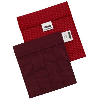 FRIO Bolsa isotérmica para mantener insulina, color rojo, 14 x 15 cm FRIO Bolsa isotérmica para mantener insulina, color rojo, 14 x 15 cm