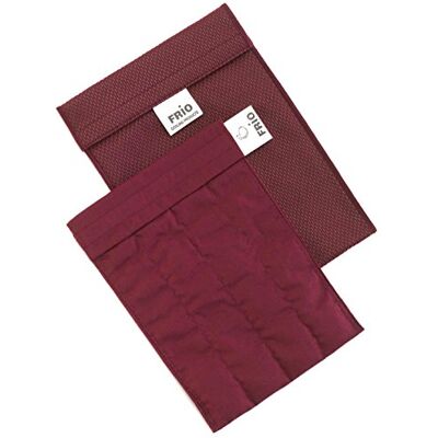 FRIO Bolsa isotérmica para mantener insulina, color granate, 14 x 19 cm FRIO Bolsa isotérmica para mantener insulina, color granate, 14 x 19 cm