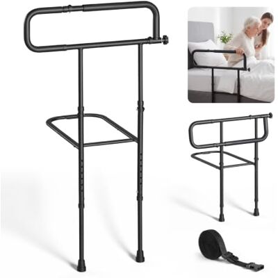VEVOR Barandilla de Cama para Adultos 136 kg Plegable con Soporte de Suelo para Personas Mayores y Embarazadas, Barra de Apoyo de Altura de 820-1110 mm, Asa de 605-805 mm y Marco de Apoyo al Suelo VEVOR Barandilla de Cama para Adultos 136 kg Plegable con Soporte de Suelo para Personas Mayores y Embarazadas, Barra de Apoyo de Altura de 820-1110 mm, Asa de 605-805 mm y Marco de Apoyo al Suelo