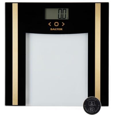 Salter Pèse-personne à analyseur de verre Balance numérique électronique de poids corporel, graisse corporelle, eau corporelle, 150 kg / 23 8 lb, écran LCD facile à lire, 8 mémoires utilisateur Salter Pèse-personne à analyseur de verre Balance numérique électronique de poids corporel, graisse corporelle, eau corporelle, 150 kg / 23 8 lb, écran LCD facile à lire, 8 mémoires utilisateur