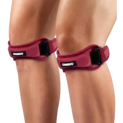 CAMBIVO Rodillera Adjustable x2, Cinta Rotuliana, Rodilleras Menisco y Ligamento con Correa para Tendón Rotuliano, Correr, Saltar, Gym, Alivio de la Tendinitis, Estabilización de la Articulación CAMBIVO Rodillera Adjustable x2, Cinta Rotuliana, Rodilleras Menisco y Ligamento con Correa para Tendón Rotuliano, Correr, Saltar, Gym, Alivio de la Tendinitis, Estabilización de la Articulación