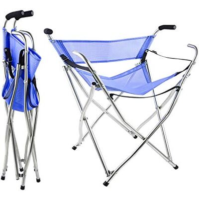 Freshore Bastones y Bastones Asiento Plegable 300lbs Sport Seat Bastón 4 Taburete Walker para Camping Baston con Asiento (tamaño XL Azul) Freshore Bastones y Bastones Asiento Plegable 300lbs Sport Seat Bastón 4 Taburete Walker para Camping Baston con Asiento (tamaño XL Azul)