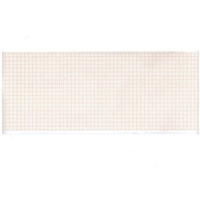 GIMA Rollo de papel térmico ECG, rejilla naranja, 107 mm x 25 m GIMA Rollo de papel térmico ECG, rejilla naranja, 107 mm x 25 m