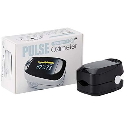 WeGeek ELECTRONICS Oxímetro y Pulsioximetro de dedo profesional portátil con pantalla LCD para mediciones de pulso (PR) y saturación de oxígeno (SpO2) WeGeek ELECTRONICS Oxímetro y Pulsioximetro de dedo profesional portátil con pantalla LCD para mediciones de pulso (PR) y saturación de oxígeno (SpO2)