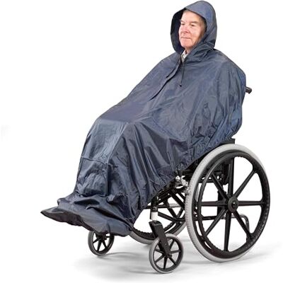 Homecraft Patterson Medical Poncho impermeable para silla de ruedas - Impermeable Homecraft Patterson Medical Poncho impermeable para silla de ruedas - Impermeable