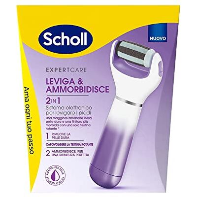 Dr. Scholl's Scholl Velvet 2 en 1 alisa y suaviza, sistema de pedicura electrónico para alisar los pies, cabezales intercambiables de doble acción, elimina y suaviza la piel con callos y talones agrietados Dr. Scholl's Scholl Velvet 2 en 1 alisa y suaviza, sistema de pedicura electrónico para alisar los pies, cabezales intercambiables de doble acción, elimina y suaviza la piel con callos y talones agrietados