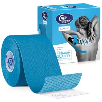 CureTape Classic 5cm Vendaje Kinesiológico Resistente al Agua Cinta Médica Venda Neuromuscular La Mejor Adhesión Aumenta la Movilidad y el Rendimiento Reduce el Dolor Articular CureTape Classic 5cm Vendaje Kinesiológico Resistente al Agua Cinta Médica Venda Neuromuscular La Mejor Adhesión Aumenta la Movilidad y el Rendimiento Reduce el Dolor Articular