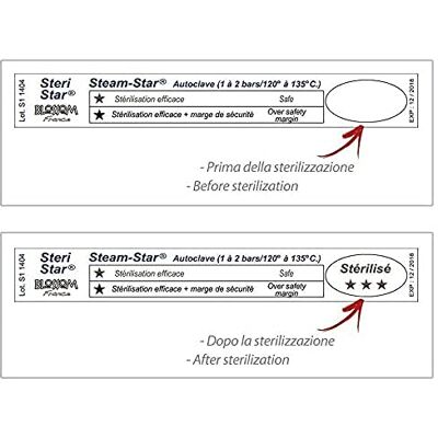 GIMA Steam Star Pruebas autoclave (1000 unidades) GIMA Steam Star Pruebas autoclave (1000 unidades)