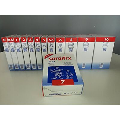 GIMA Surgifix Red Tubular Elástica Poly, Talla 7, para Fijación de Compresas, Gasas y Apósitos Pelvis Cadera, Longitud Tensión 25 m, Color Blanco, Made in Italy, 1 pieza GIMA Surgifix Red Tubular Elástica Poly, Talla 7, para Fijación de Compresas, Gasas y Apósitos Pelvis Cadera, Longitud Tensión 25 m, Color Blanco, Made in Italy, 1 pieza