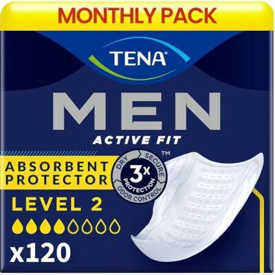 TENA Masculino Nivel 2 Compresas para Incontinencia Masculino TENA Masculino Nivel 2 Compresas para Incontinencia Masculino