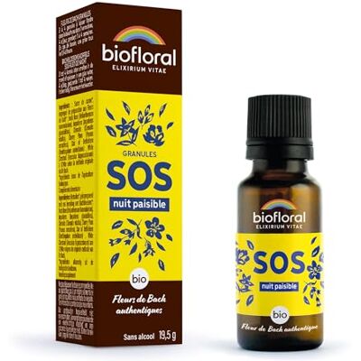 PRANAROM BIOFLORAL – SOS de emergencia nocturna tranquila – Gránulos orgánicos – 19,5 GR PRANAROM BIOFLORAL – SOS de emergencia nocturna tranquila – Gránulos orgánicos – 19,5 GR
