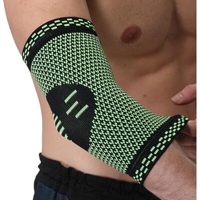 NEOtech Care Codera de compresión Tejido de punto 3D de fibra de bambú Manga elástica y transpirable Golf, tenis, deportes Brazo derecho o izquierdo (Verde, Talla S, 1 Unidad) NEOtech Care Codera de compresión Tejido de punto 3D de fibra de bambú Manga elástica y transpirable Golf, tenis, deportes Brazo derecho o izquierdo (Verde, Talla S, 1 Unidad)