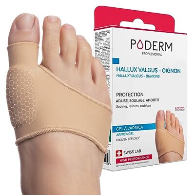 Poderm Protection Gel para Hallux Valgus con Árnica - Alivio para juanetes Poderm Protection Gel para Hallux Valgus con Árnica - Alivio para juanetes
