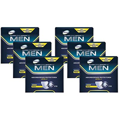 TENA MEN Nivel 2, Higiene-liners para los hombres con leve a moderada incontinencia urinaria/incontinencia de forma segura, discreta y neutralizante del olor Value Pack (60 depósitos ultrafinas) TENA MEN Nivel 2, Higiene-liners para los hombres con leve a moderada incontinencia urinaria/incontinencia de forma segura, discreta y neutralizante del olor Value Pack (60 depósitos ultrafinas)