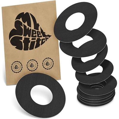 MySweetStitch 10 x Parche FreeStyle Libre 1 & 2, Ringpatch Ø 65 mm, interior Ø 28 mm, protector sensor, parches sensor, impermeable, transpirable, suave para la piel, Negro MySweetStitch 10 x Parche FreeStyle Libre 1 & 2, Ringpatch Ø 65 mm, interior Ø 28 mm, protector sensor, parches sensor, impermeable, transpirable, suave para la piel, Negro