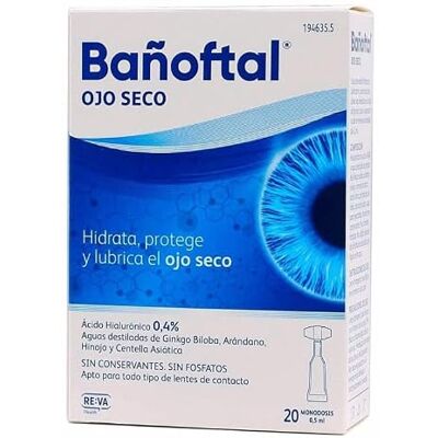 Orliman BAÑOFTAL Ojo Seco 20x0,5ml Monodosis Orliman BAÑOFTAL Ojo Seco 20x0,5ml Monodosis