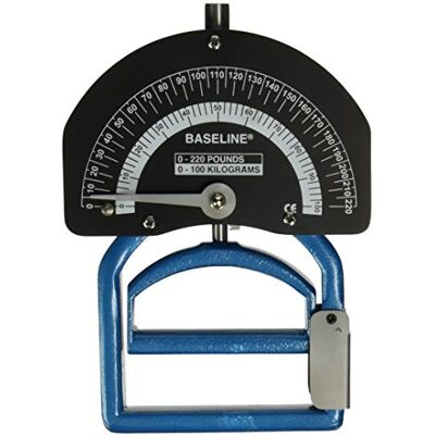 Baseline Dinamómetro de Resorte Smedley – Medidor de Fuerza de Agarre para Adultos con Capacidad de 100 kg Baseline Dinamómetro de Resorte Smedley – Medidor de Fuerza de Agarre para Adultos con Capacidad de 100 kg