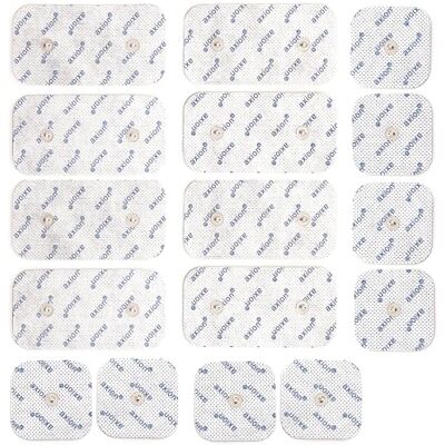 Axion ® 16 electrodos TENS EMS mixtos I Conector botón 3,75 mm Parches variados compatibles con electroestimuladores COMPEX I Recambios reusables y autoadhesivos I Certificación Sanitaria Axion ® 16 electrodos TENS EMS mixtos I Conector botón 3,75 mm Parches variados compatibles con electroestimuladores COMPEX I Recambios reusables y autoadhesivos I Certificación Sanitaria