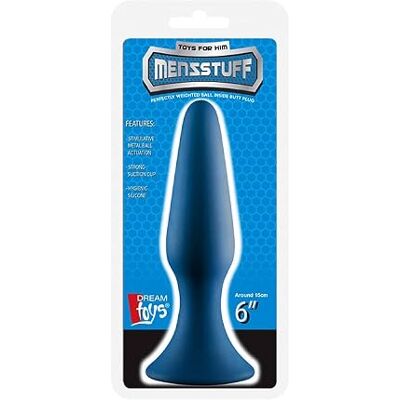 DREAM TOYS Menzstuff Plug Metal Ball Butt Plug Azul 100 gr DREAM TOYS Menzstuff Plug Metal Ball Butt Plug Azul 100 gr