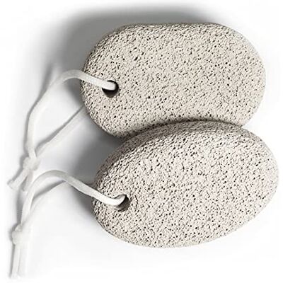 PHOGARY Piedra pómez natural para pies, 2 piezas, herramientas de pedicura de lava, removedor de callos de piel dura para pies y manos, lima natural de pies para eliminar la piel muerta PHOGARY Piedra pómez natural para pies, 2 piezas, herramientas de pedicura de lava, removedor de callos de piel dura para pies y manos, lima natural de pies para eliminar la piel muerta