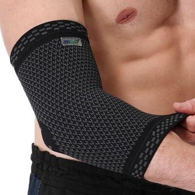 NEOtech Care Codera de compresión Tejido de punto 3D de fibra de bambú Manga elástica y transpirable Golf, tenis, deportes Brazo derecho o izquierdo (Negro, Talla XS, 1 Unidad) NEOtech Care Codera de compresión Tejido de punto 3D de fibra de bambú Manga elástica y transpirable Golf, tenis, deportes Brazo derecho o izquierdo (Negro, Talla XS, 1 Unidad)