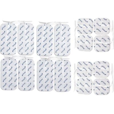 Axion ® 16 electrodos TENS EMS mixtos I Conector pin 2 mm Parches compatibles con electroestimuladores TENS EMS I Recambios reusables y autoadhesivos I Certificación Sanitaria Axion ® 16 electrodos TENS EMS mixtos I Conector pin 2 mm Parches compatibles con electroestimuladores TENS EMS I Recambios reusables y autoadhesivos I Certificación Sanitaria