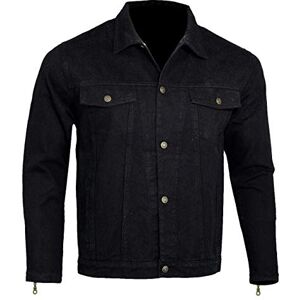 Bikers Gear Australia Chaqueta protectora de mezclilla con forro de Kevlar para motociclista con armadura CE 1621-1 extraíble, color negro, talla 2XL Bikers Gear Australia Chaqueta protectora de mezclilla con forro de Kevlar para motociclista con armadura CE 1621-1 extraíble, color negro, talla 2XL