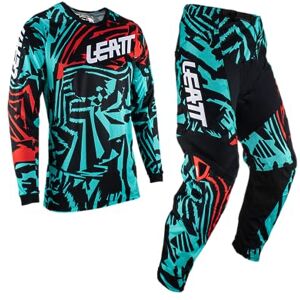 Leatt Conjunto de Camisas y Pantalones de motocro Zebra 3.5 Motocross, Negro/Verde, S Unisex Adulto Leatt Conjunto de Camisas y Pantalones de motocro Zebra 3.5 Motocross, Negro/Verde, S Unisex Adulto