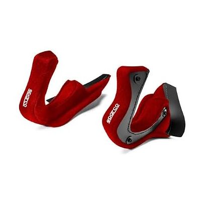 Sparco ALMOHADILLAS MEJILLAS CASCO RJ ROJO 20MM Sparco ALMOHADILLAS MEJILLAS CASCO RJ ROJO 20MM